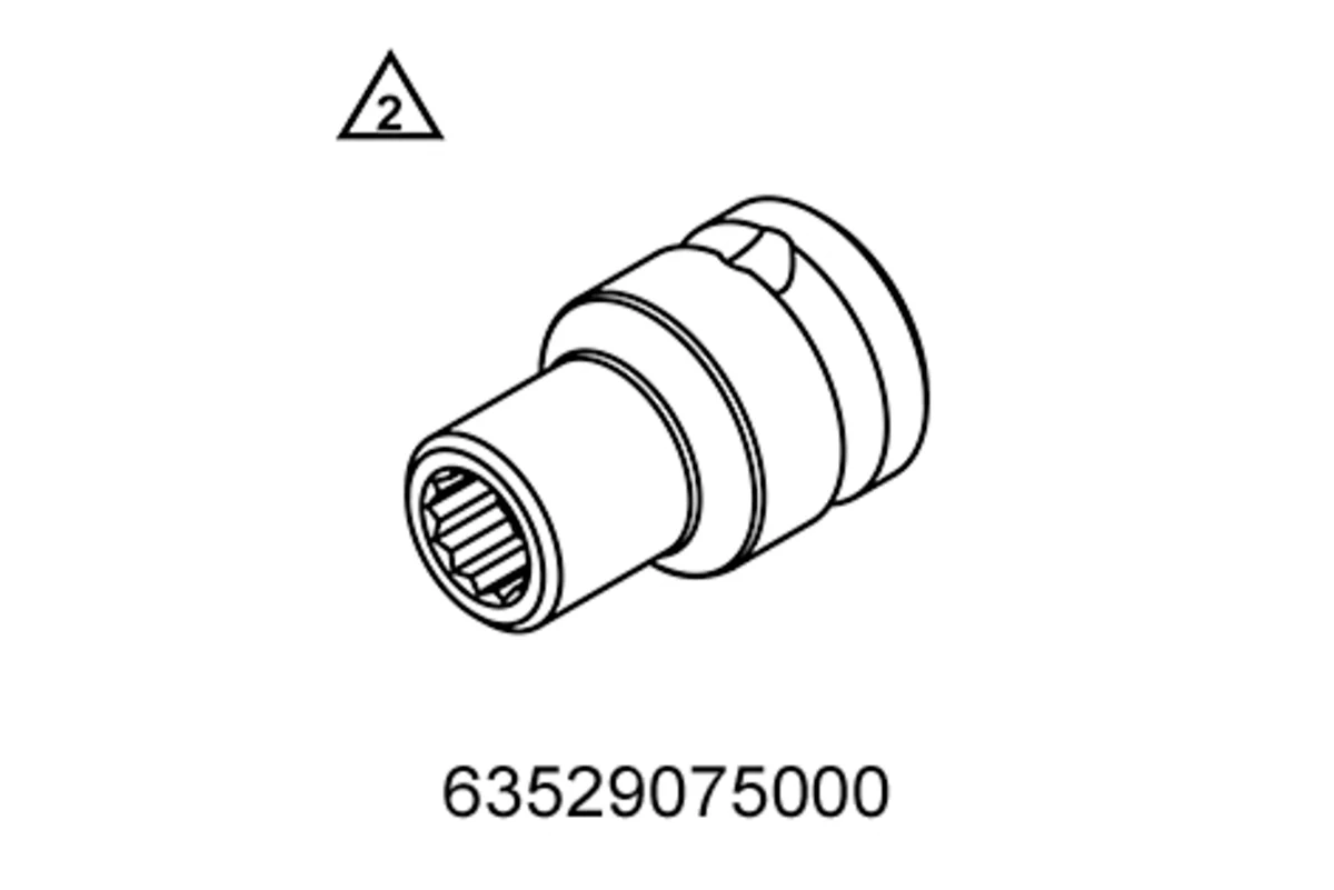 Multi-tooth Wrench Socket 9mm