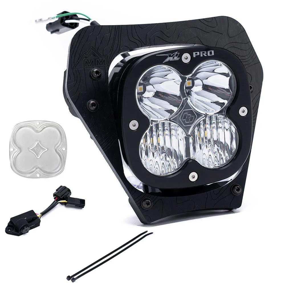 Baja Designs KTM XL Pro (D/C) Headlight Kit /w Dimmer - 150/250/300 XC-W 2024, 350/500 XW-F/EXC-F 2024, 450 XCF-W 2024 - Image 3