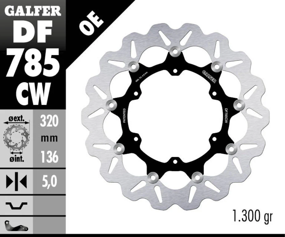Galfer 320mm Front Floating Wave Rotor KTM 1050/1090/1190/1290 2013-2023 - Image 2