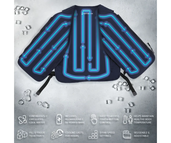 Gerbing Heated Clothing 5V Touch Button Circulatory Cooling Vest - Image 4