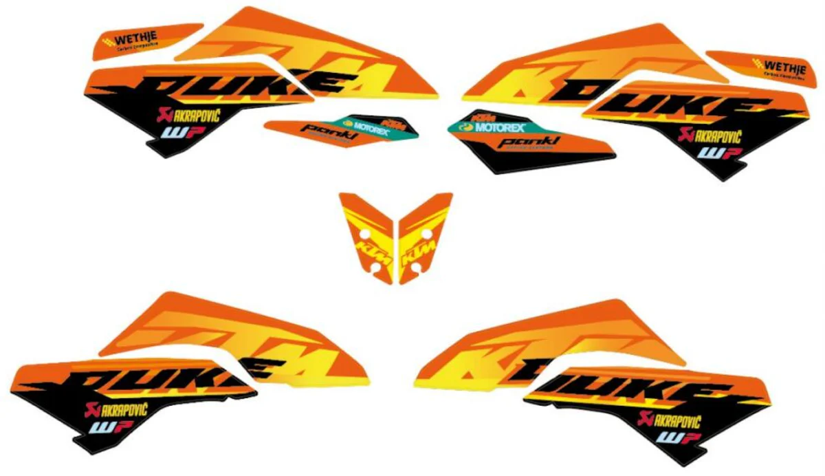 KTM Factory Graphics Kit 250/390 Duke 2024-2026