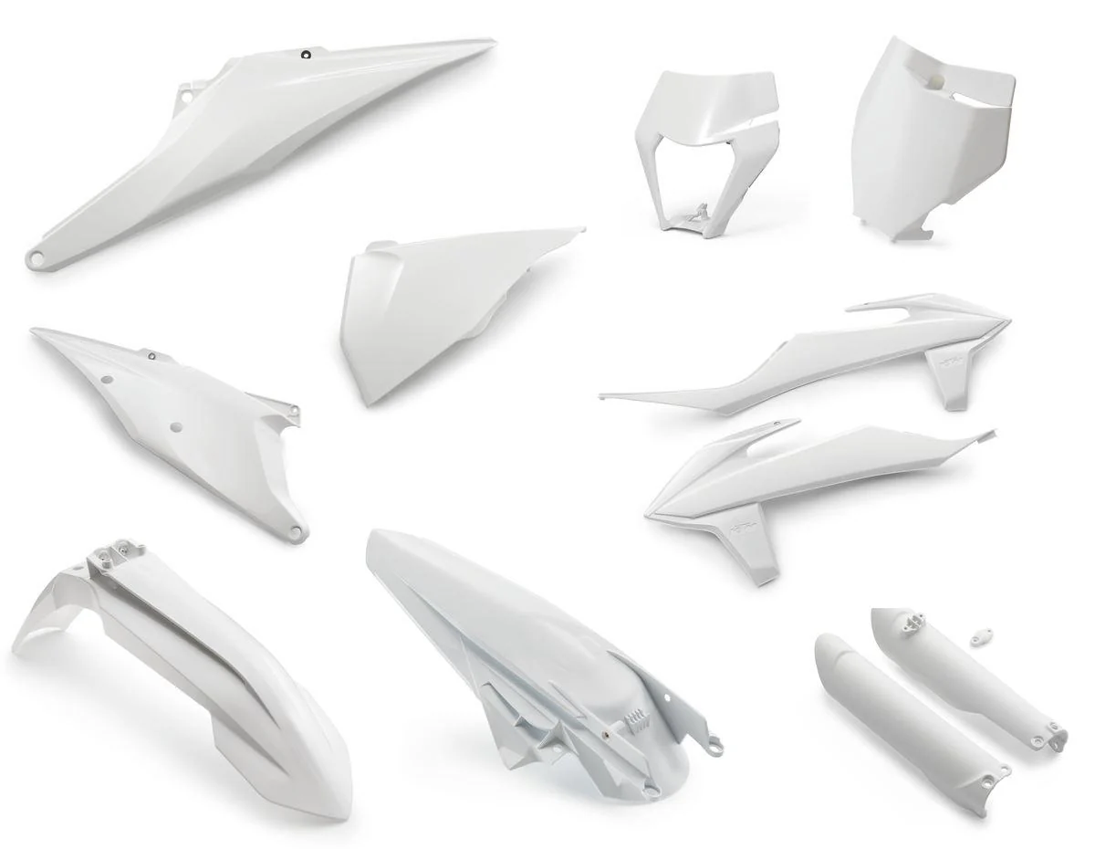 KTM Plastic Parts Kit (Orange/White) MX/Enduro 2019-2023 - Image 2