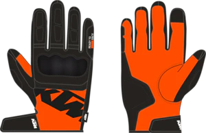 KTM Two 4 Ride V3 Gloves - Black/Green - Image 3