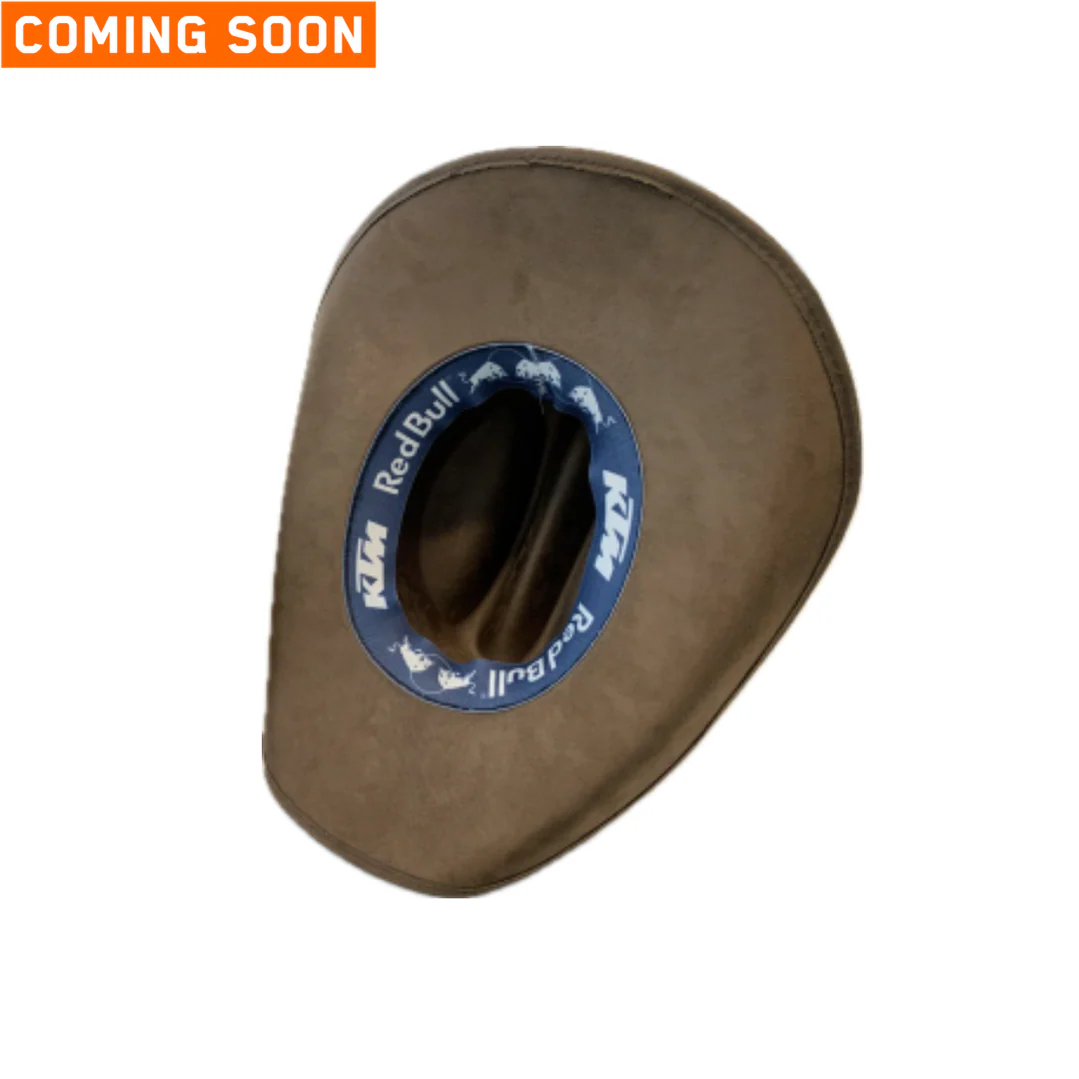 Red Bull KTM Cowboy Hat Suede Brown - Image 2