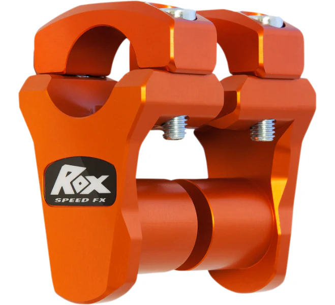 Rox Speed FX Pivoting Handlebar Clamp Riser for 1-1/8" Bar 1-3/4" Rise KTM MX/Enduro/Adventure/Sport 1987-2026 - Image 2